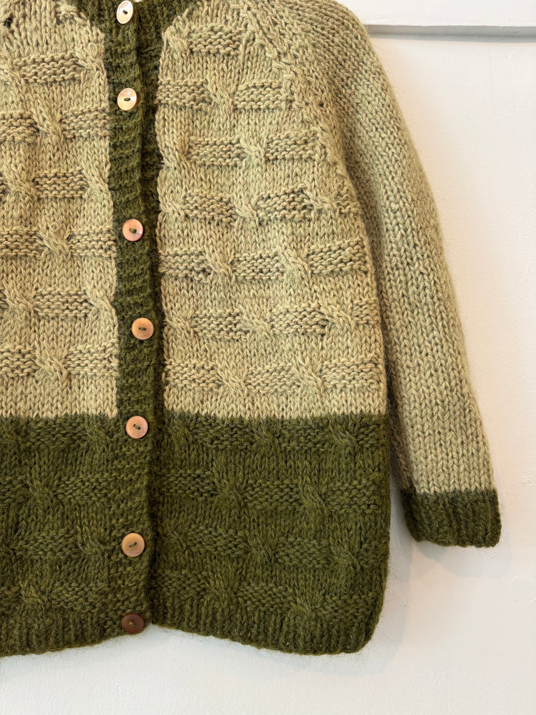 Vintage hand knit Italian cardigan