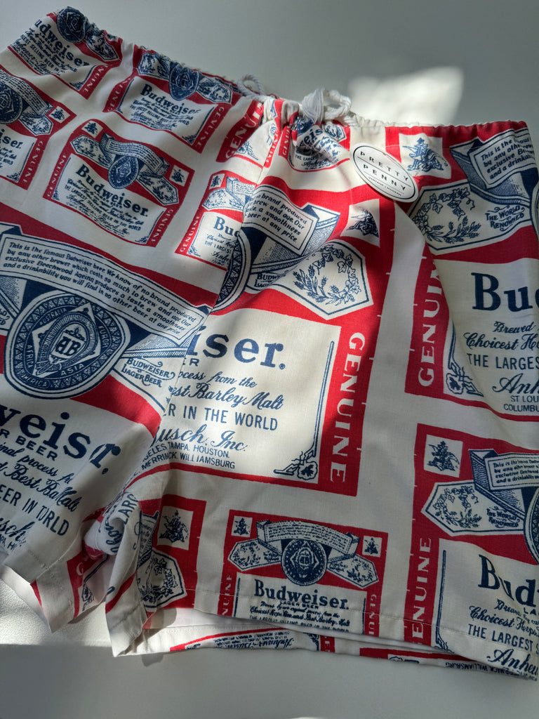 Vintage cotton Budweiser shorts