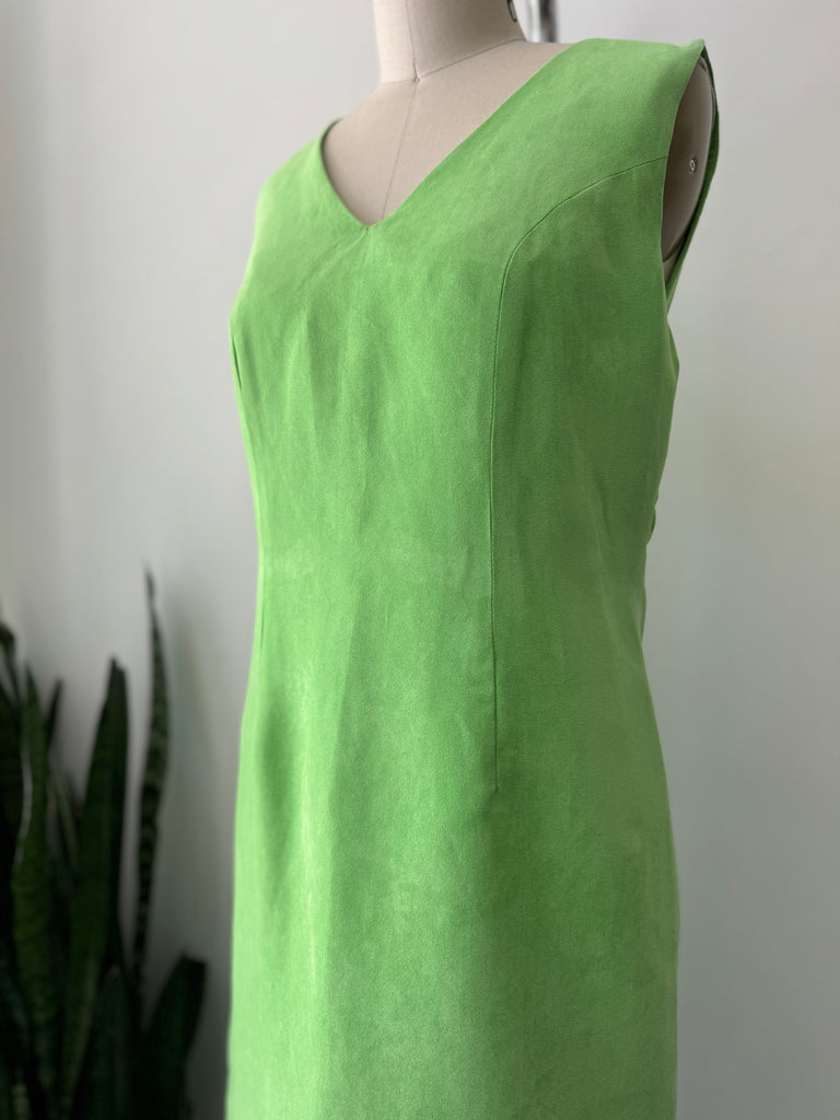 Vibrant lime green dress