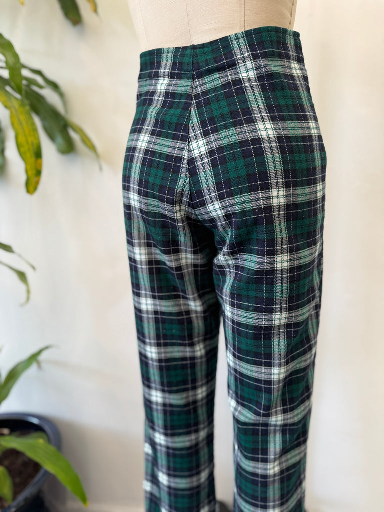 Vintage plaid pants high waist “28”