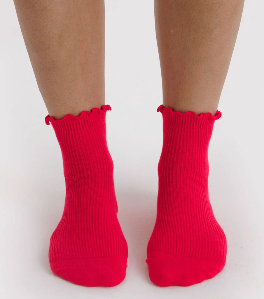 Baggu socks blue & red