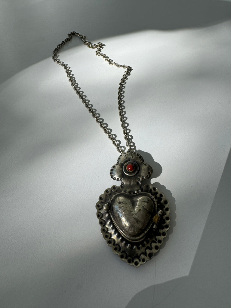 Heart locket necklace