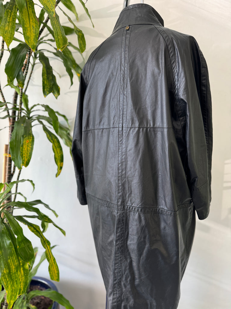 Vintage Etienne Aigner leather jacket