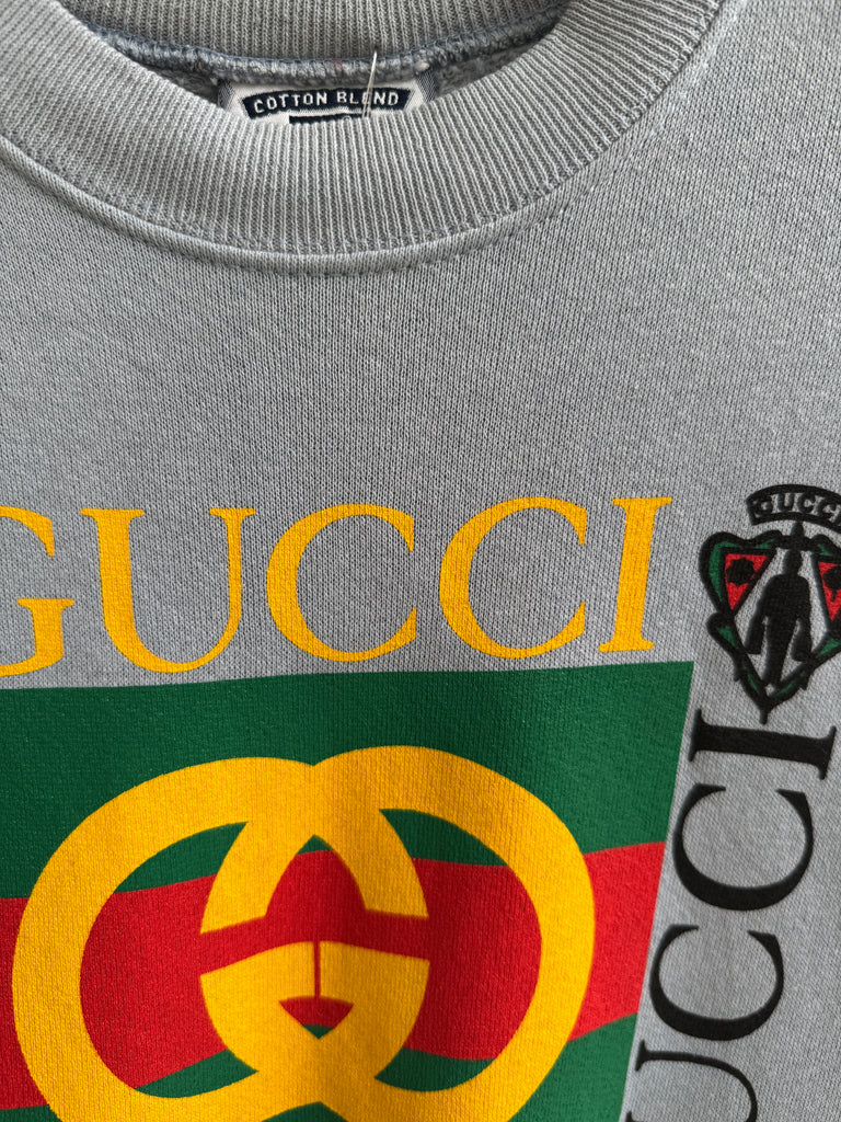 Faux vintage raglan sweatshirt