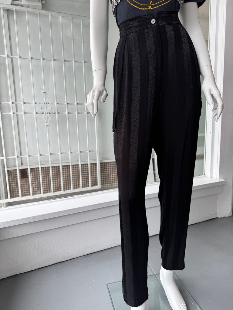 Designer Raquel Allegra silk + cotton pants