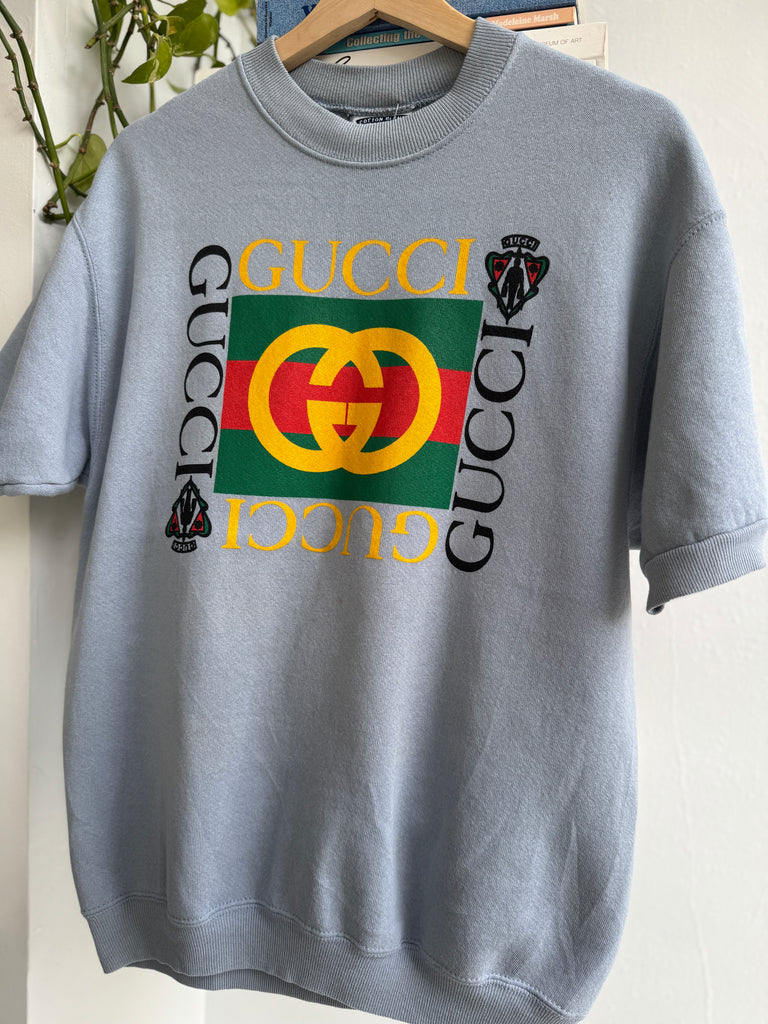 Faux vintage raglan sweatshirt