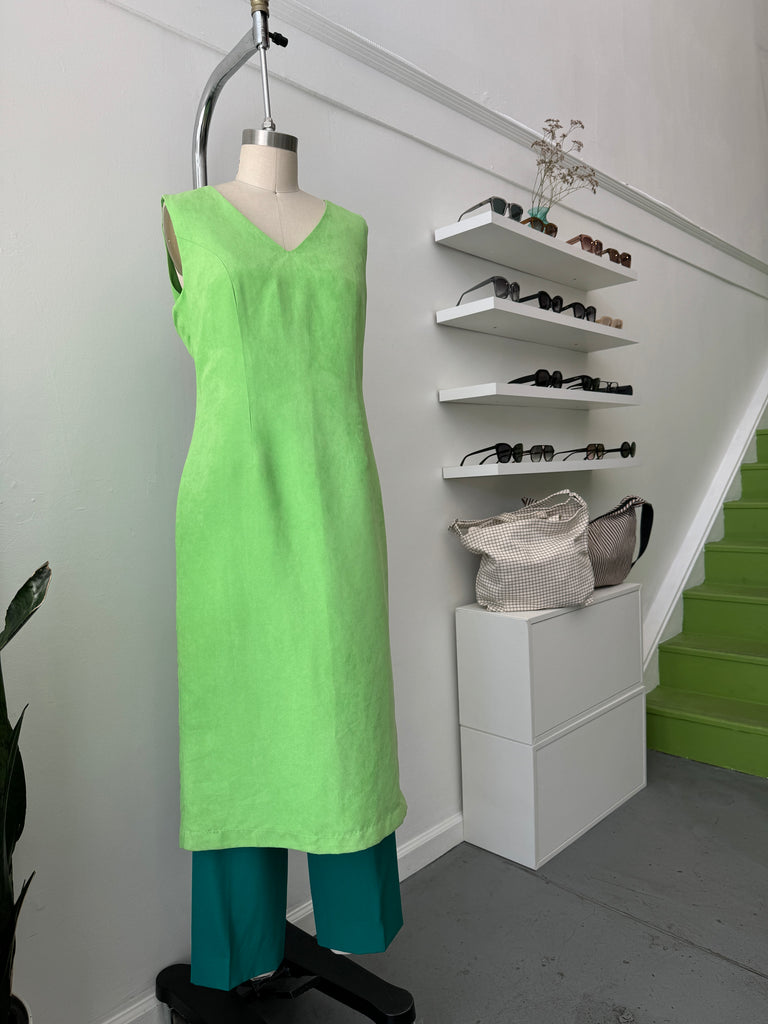 Vibrant lime green dress