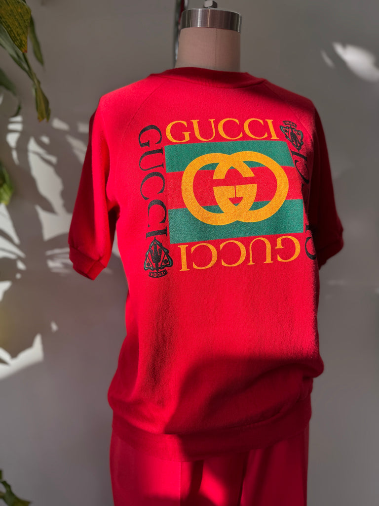 Faux short sleeved raglan sweatshirt