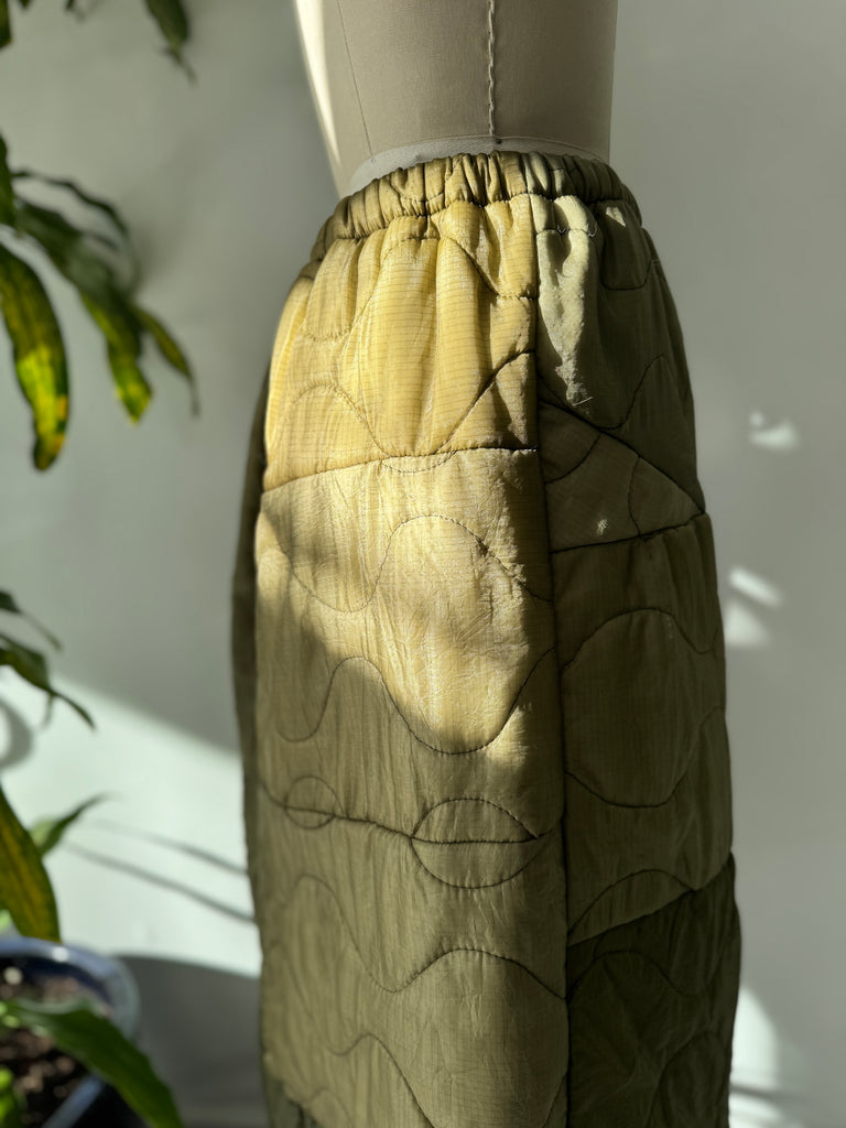 Vintage liner upcycled skirt