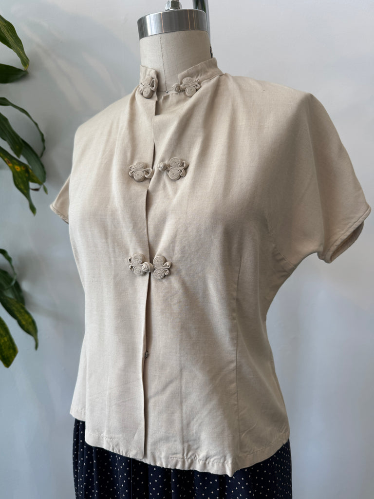 1950’s mandarin fashions Chinatown San Francisco cotton top
