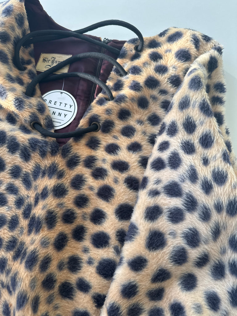 Vintage textured animal print Top