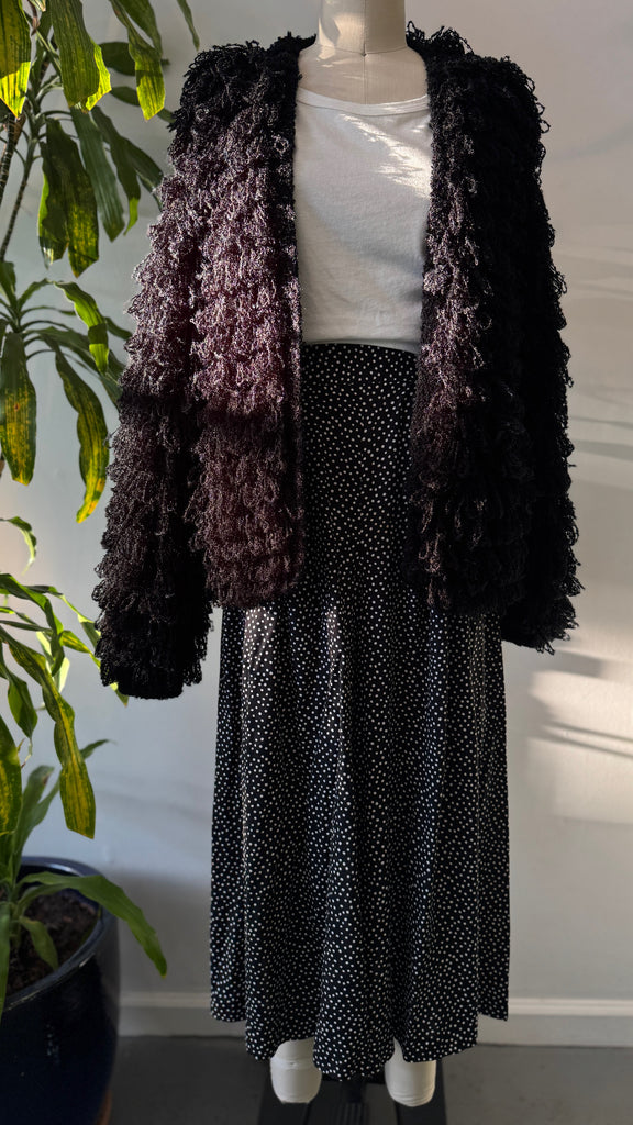 Vintage loop crochet jacket