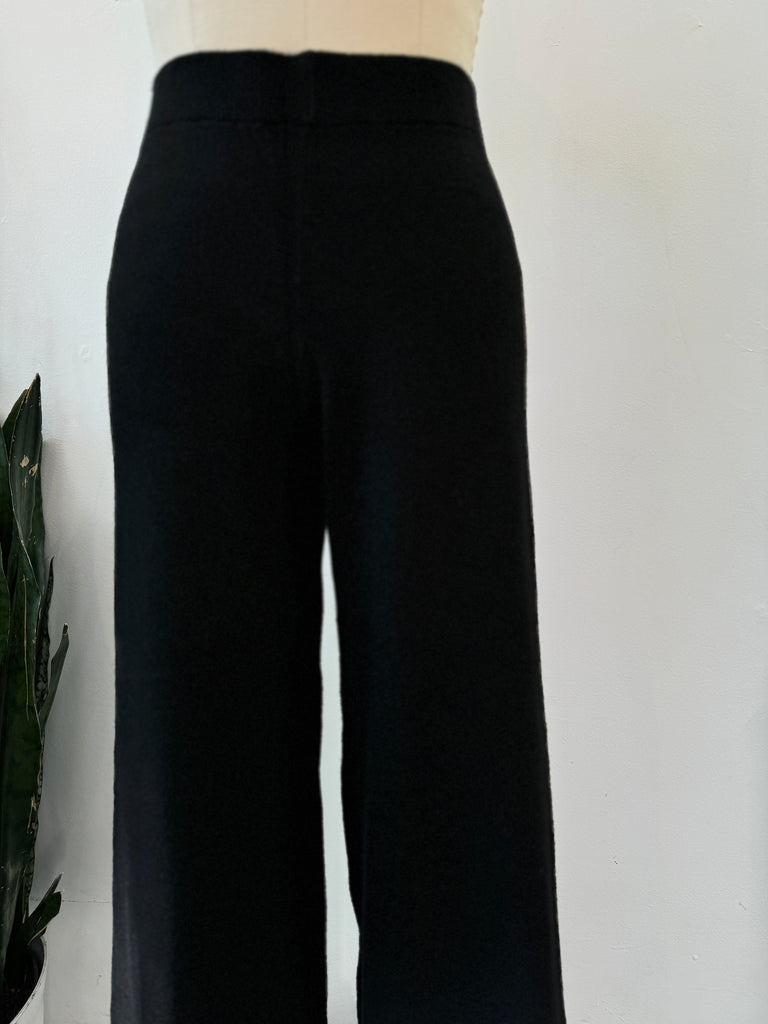 Curated Collection | knit pants | black | stretch waist