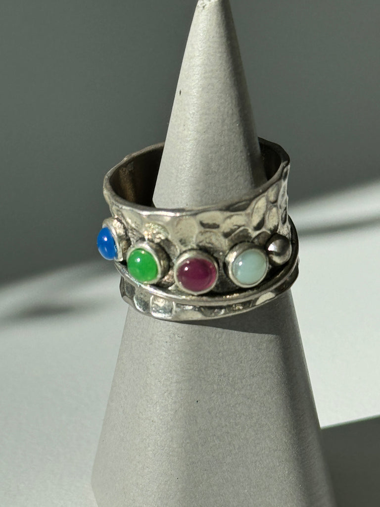 Multi Stone Art Ring size 9