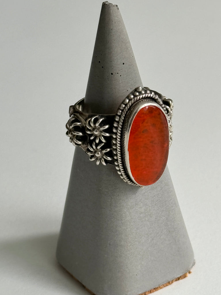 Cobochan Carnelian ring size 8.5