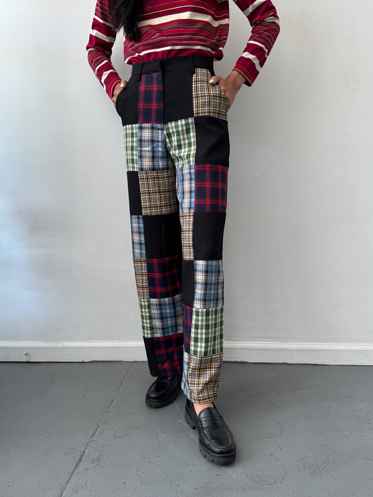 Patchwork pants waist “26/27”