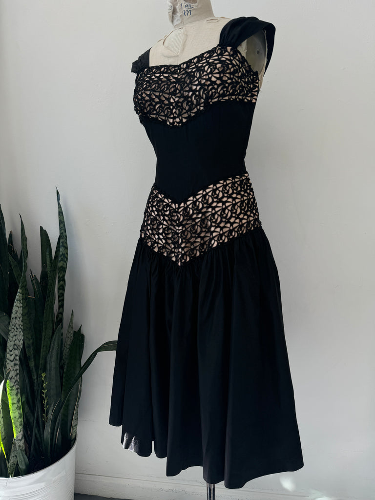 Vintage 1950’s Dress with lace overlay