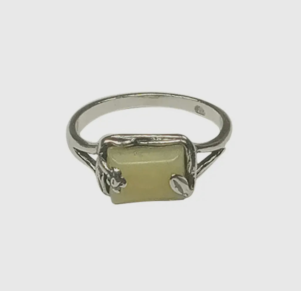 Butterscotch sterling silver ring size 5