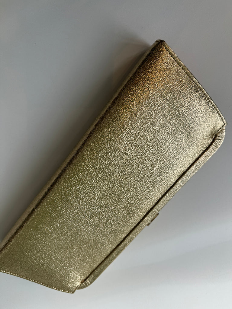 Vintage gold foil clutch