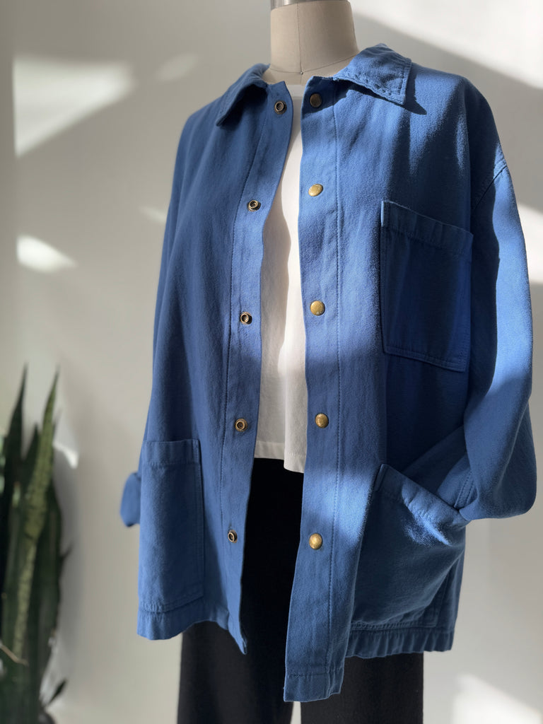 Blue cotton Chore Coat