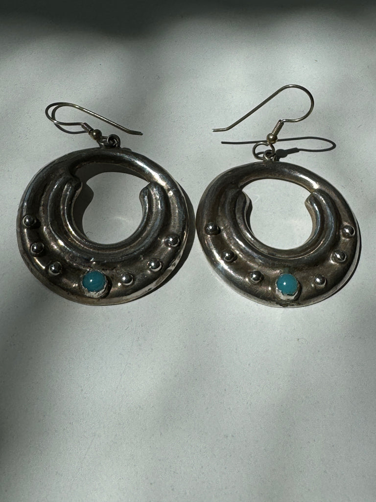 Turquoise + sterling earrings