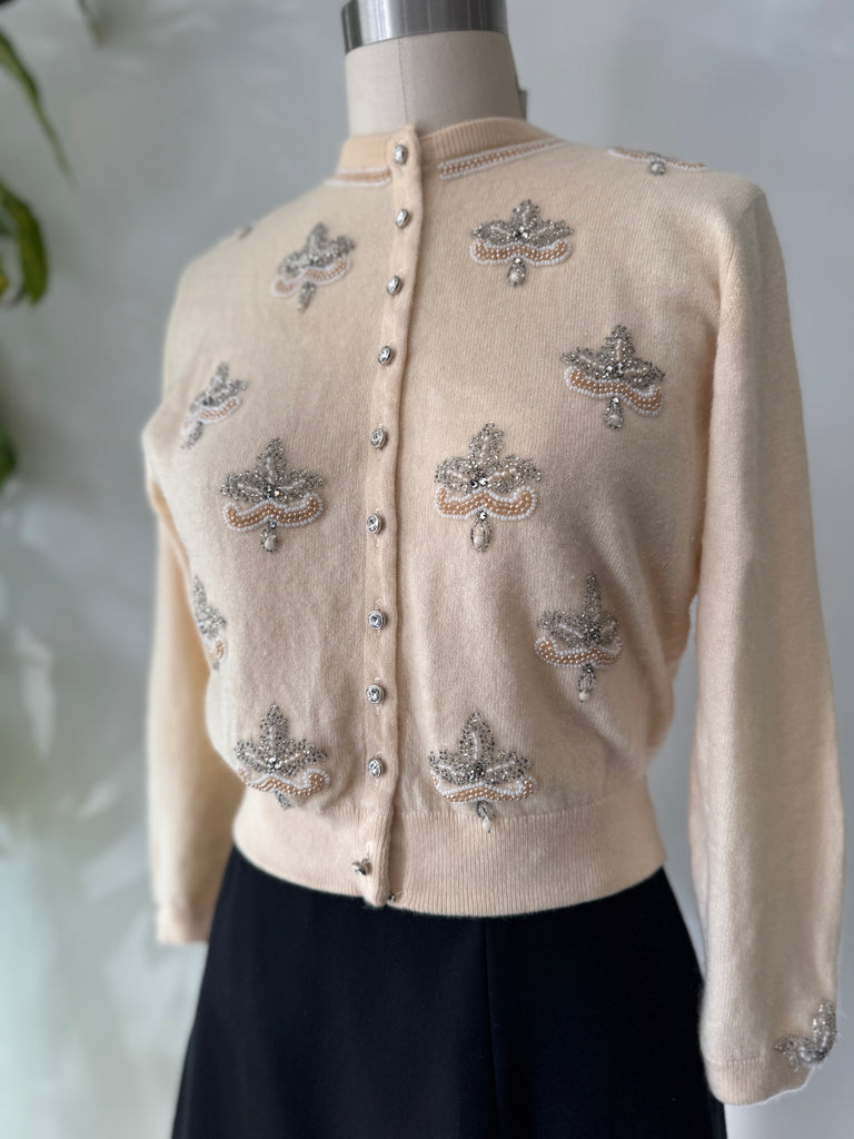 1940’s bullocks Wilshire cashmere cardigan sweater