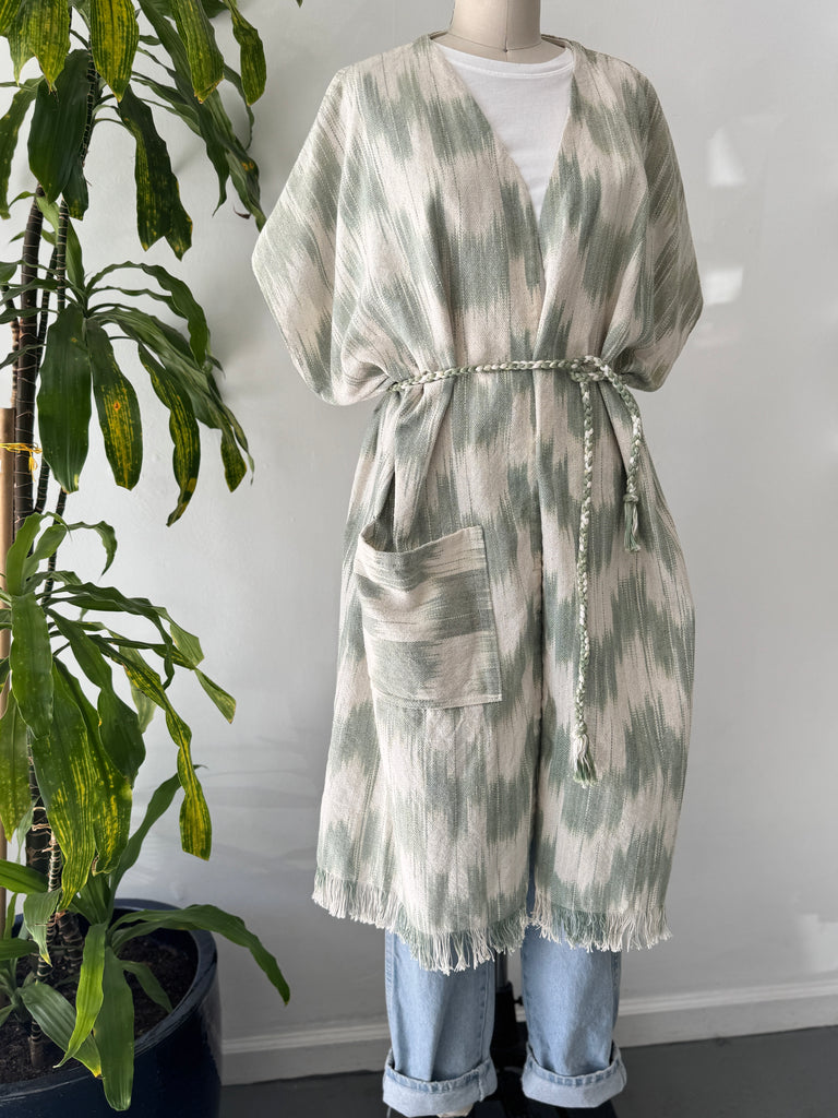 Hand woven outerwear