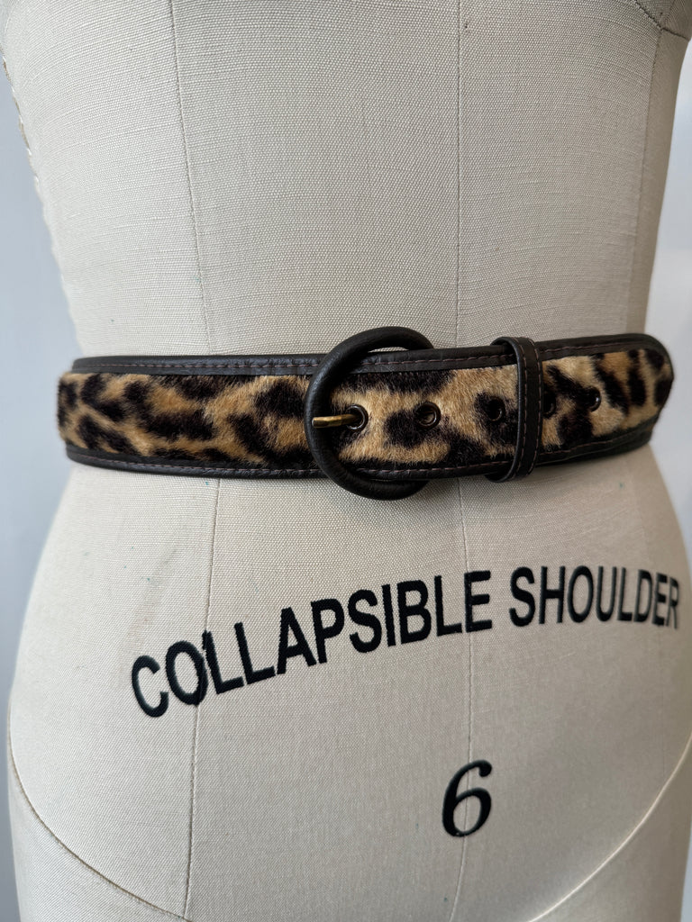 Vintage animal print belt