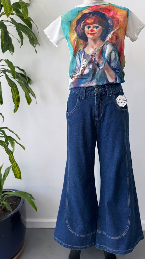 Vintage Paris Blues Experience wide legged pants “29/30”