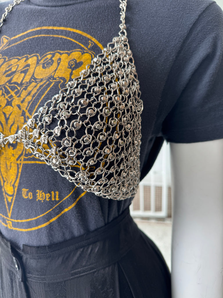 Chain mail bra top