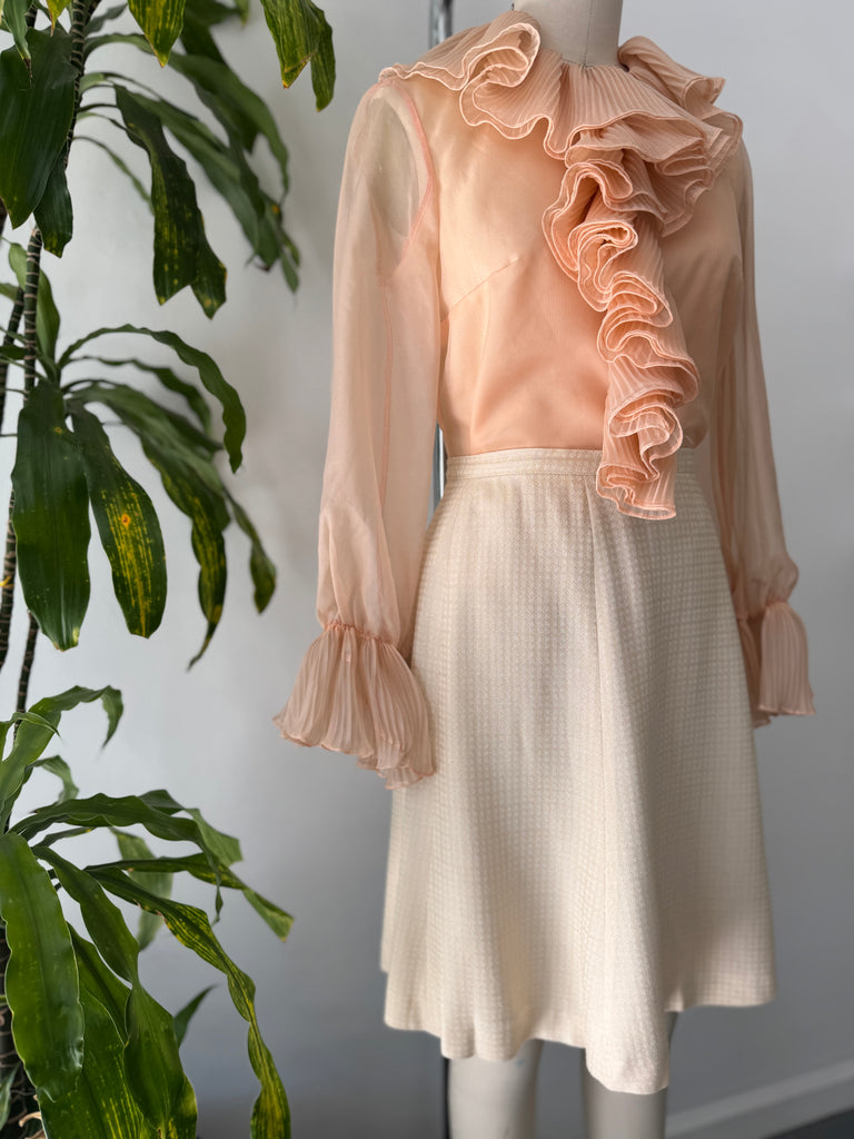 Vintage Lee Mar 1960’s ruffled top