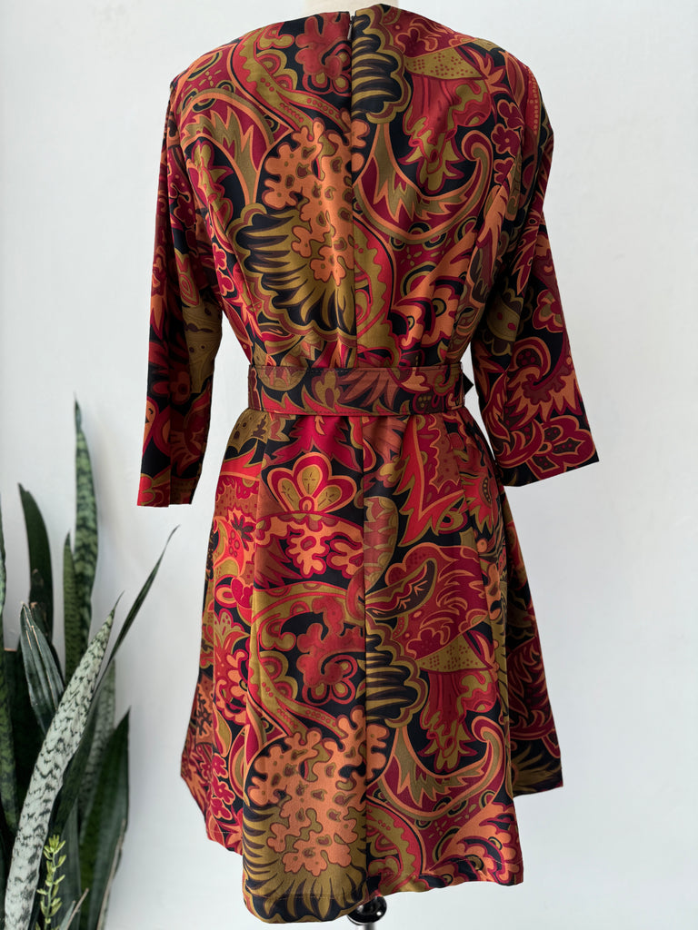 Vintage fall print Dress