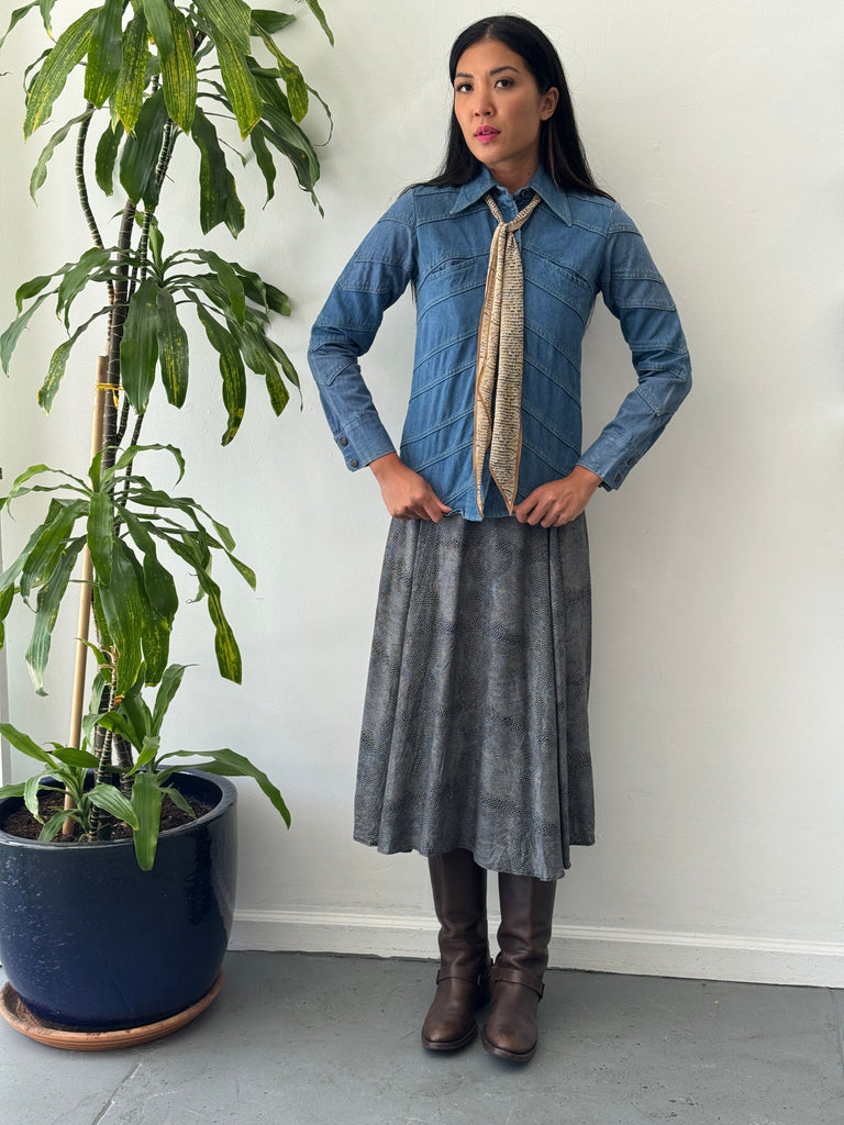 Vintage snake skin print skirt waist “24”