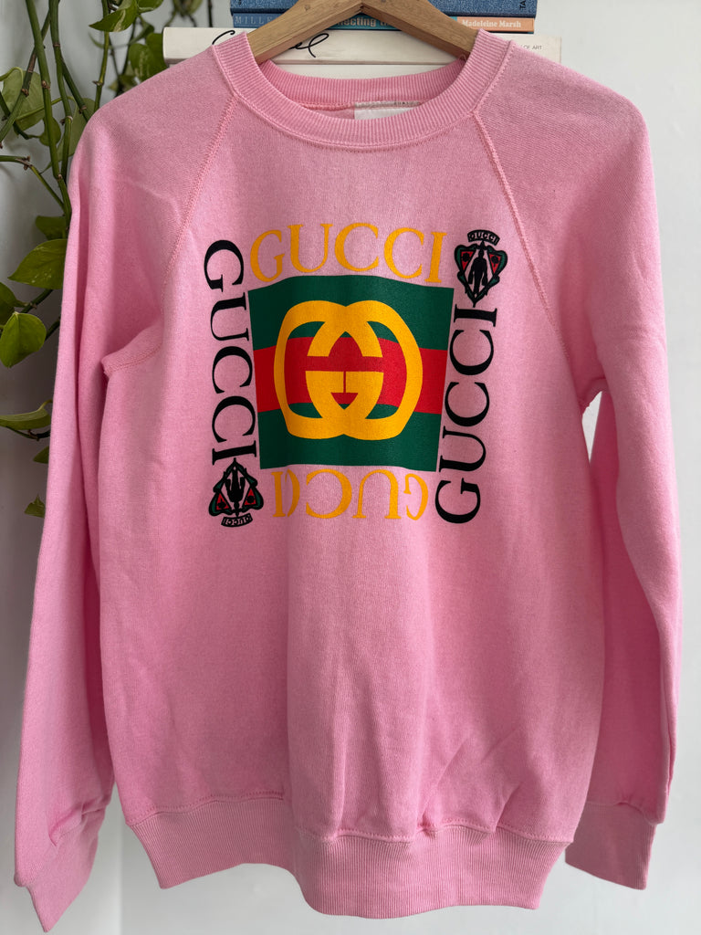 Faux on vintage raglan sweatshirt