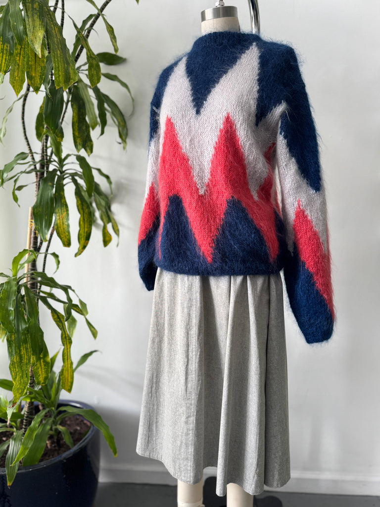 Vintage handmade mohair sweater