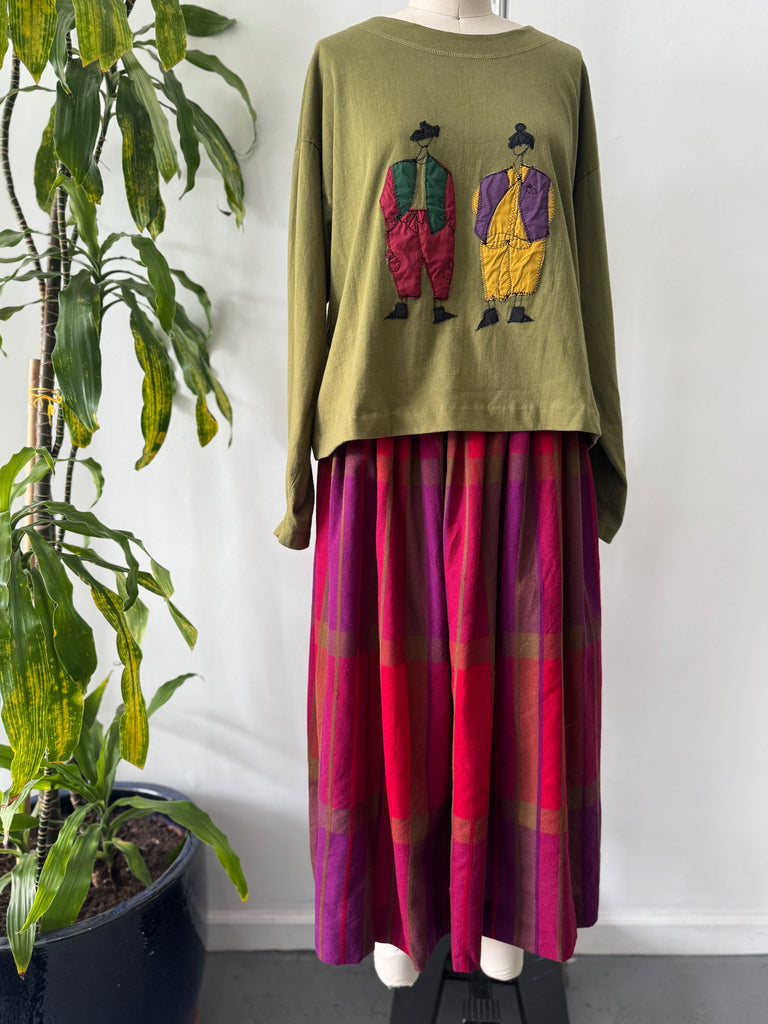 Handmade wearable art one of a kind shirt