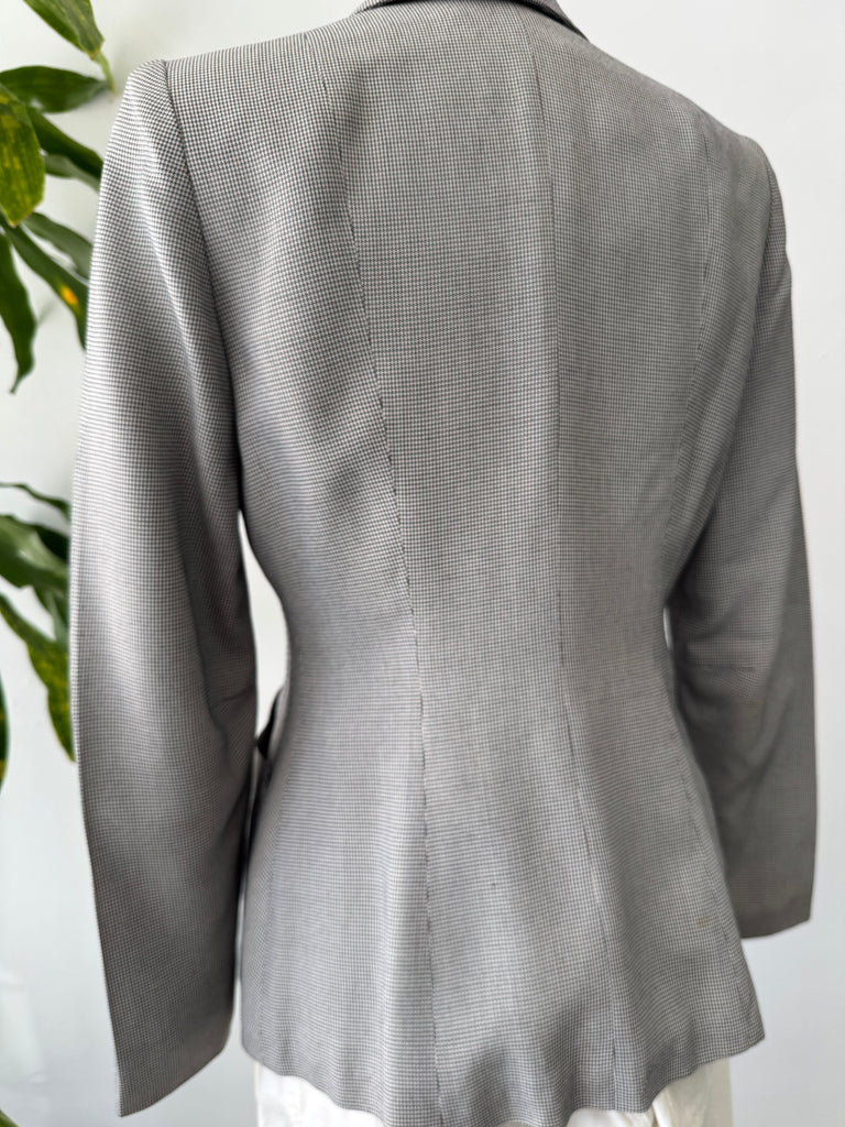 1940’s mini houndstooth print blazer