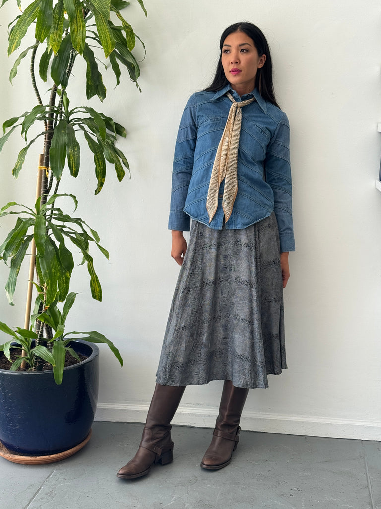 Vintage snake skin print skirt waist “24”