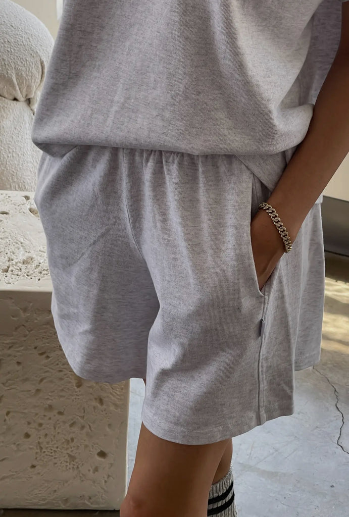 Le Bon Shoppe flared basketball shorts | grey