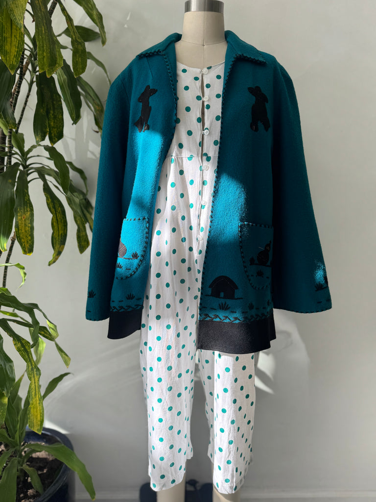 Vintage polka dot jumpsuit