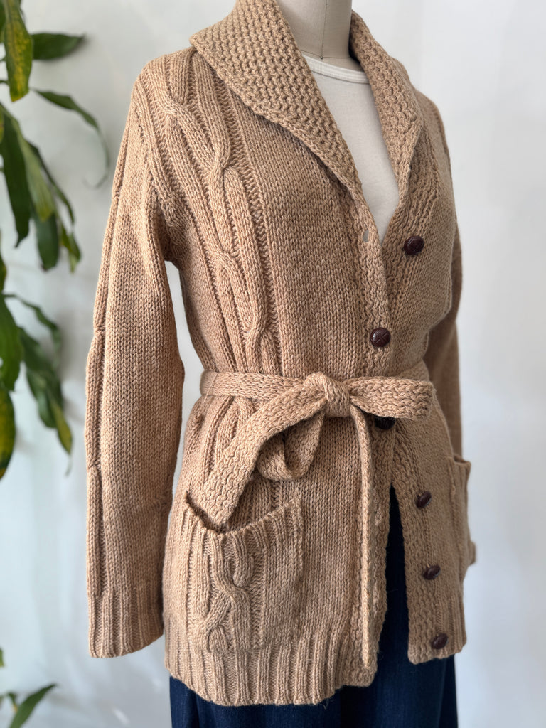 Vintage made in Scotland wool knit button up outerwear