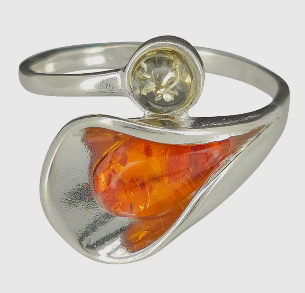 Amber Calla Lily ring size 10