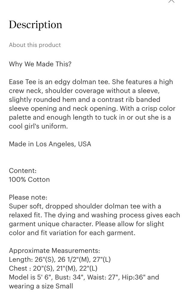 Le Bon Shoppe | ease tee | dark cacao