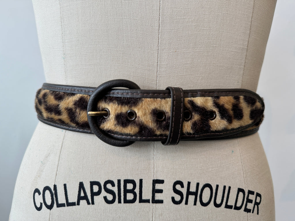 Vintage animal print belt