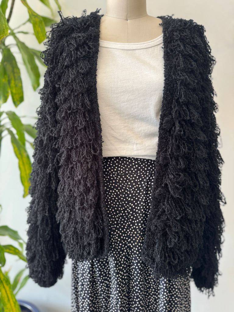 Vintage loop crochet jacket