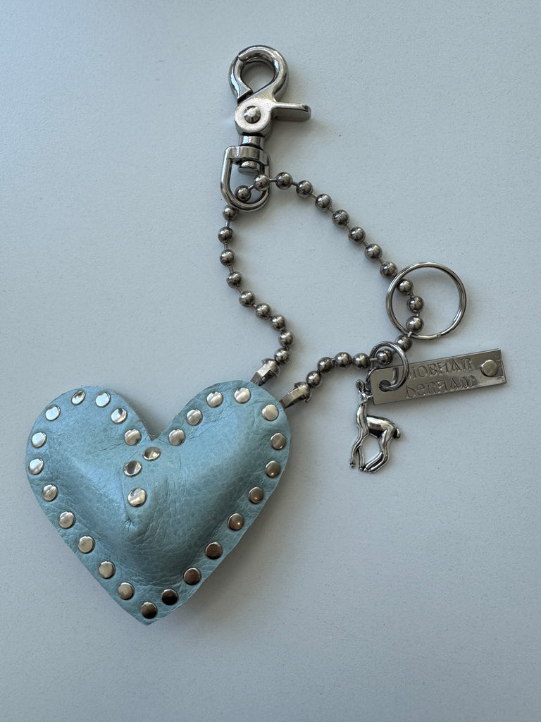 Handmade Siobhan Denham key to my heart charm | blue | deer