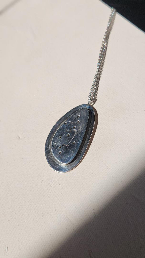 Rare Ted Lowy designer sterling silver necklace