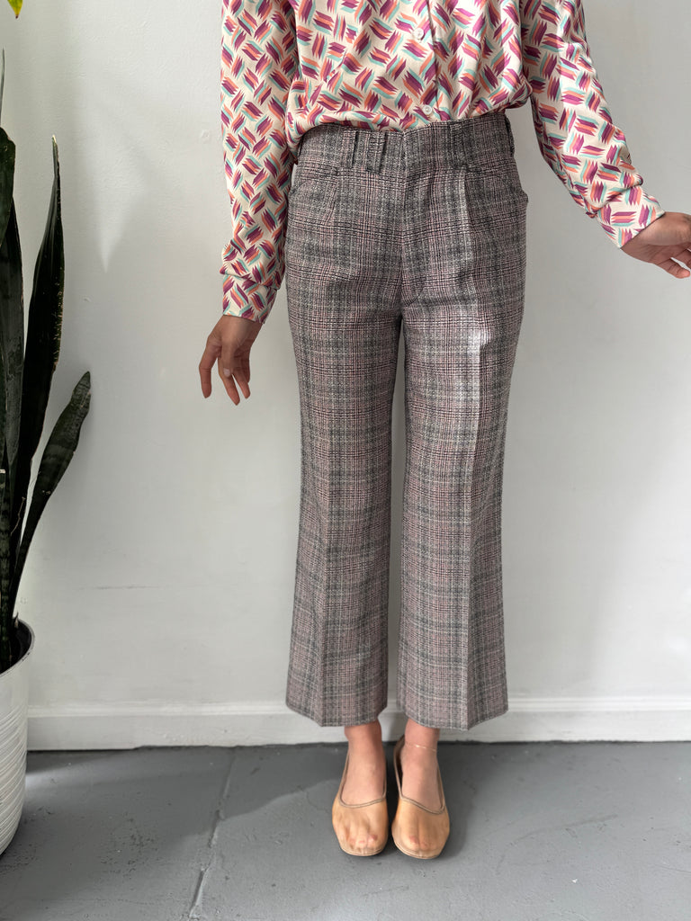 Vintage plaid pants “30”