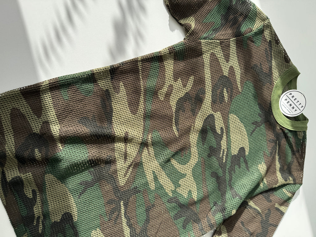 Mesh camo vintage shirt