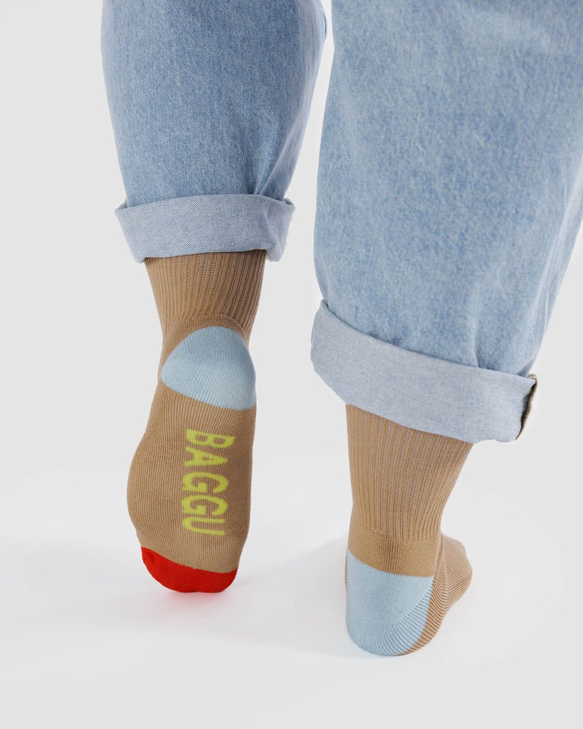 Baggu | socks | beige mix